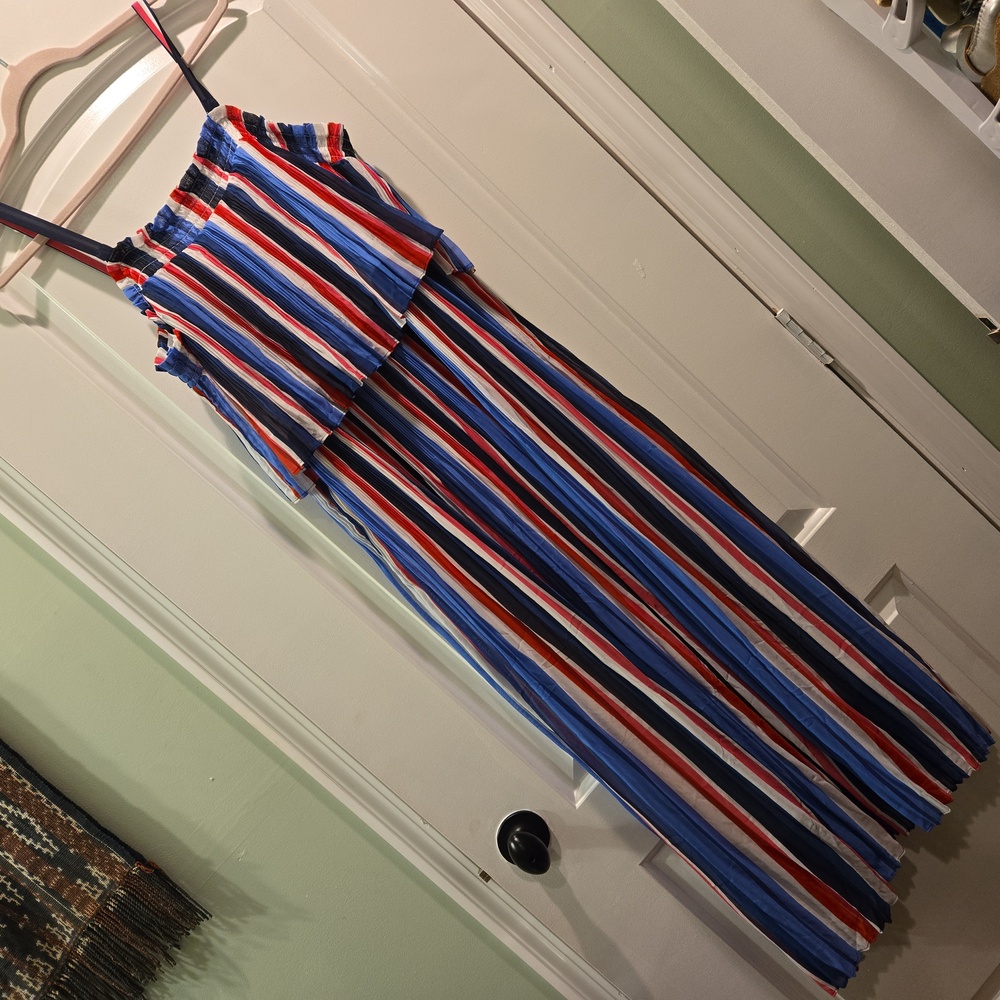 Lane Bryant stripped flowing maxi dress 👗 size 18/20P